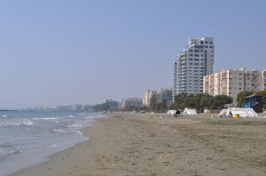 Kıbrıs'ta güzel Limasol Beach