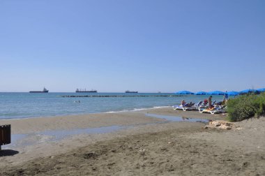 Kıbrıs'ta güzel Limasol Beach