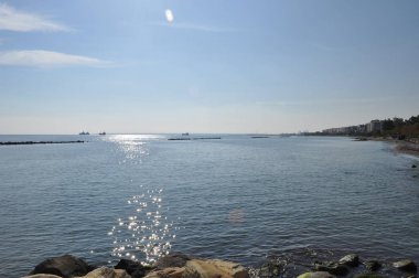 Kıbrıs'ta güzel Limasol Beach