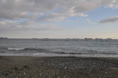 Kıbrıs'ta güzel Limasol Beach