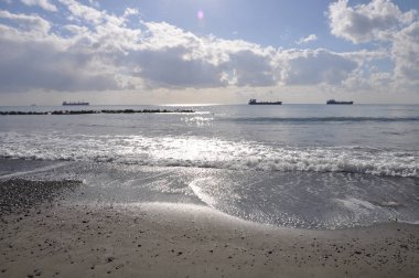 Kıbrıs'ta güzel Limasol Beach