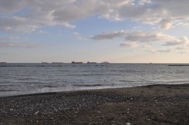 Kıbrıs'ta güzel Limasol Beach