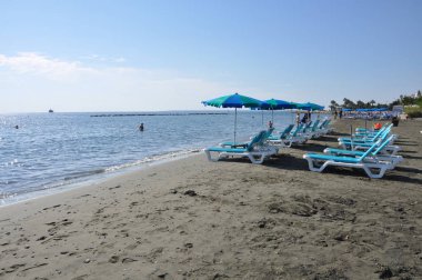 Kıbrıs'ta güzel Limasol Beach