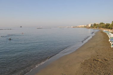 Kıbrıs'ta güzel Limasol Beach