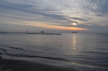 Kıbrıs'ta güzel Limasol Beach