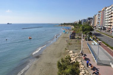 Kıbrıs'ta güzel Limasol Beach
