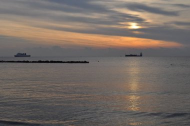 Kıbrıs'ta güzel Limasol Beach