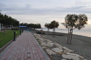 Kıbrıs'ta güzel Limasol Beach