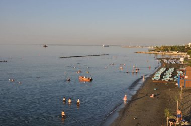 Kıbrıs'ta güzel Limasol Beach