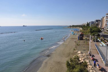 Kıbrıs'ta güzel Limasol Beach