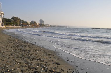 Kıbrıs'ta güzel Limasol Beach