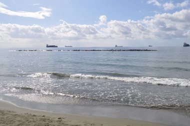 Kıbrıs'ta güzel Limasol Beach