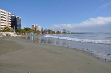 Kıbrıs'ta güzel Limasol Beach