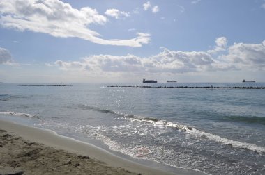 Kıbrıs'ta güzel Limasol Beach