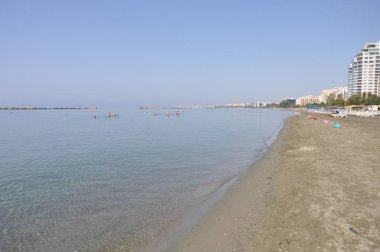 Kıbrıs'ta güzel Limasol Beach
