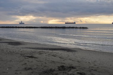 Kıbrıs'ta güzel Limasol Beach