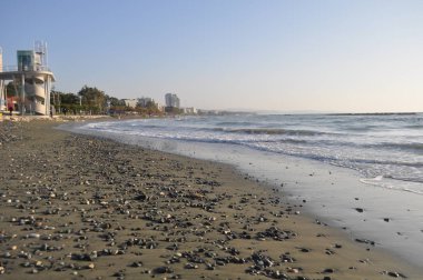 Kıbrıs'ta güzel Limasol Beach