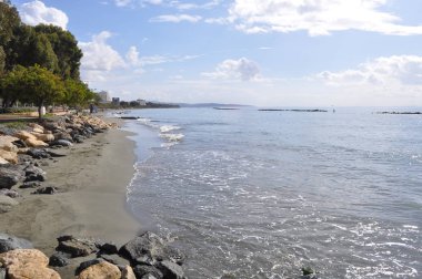 Kıbrıs'ta güzel Limasol Beach