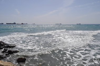 Kıbrıs'ta güzel Limasol Beach