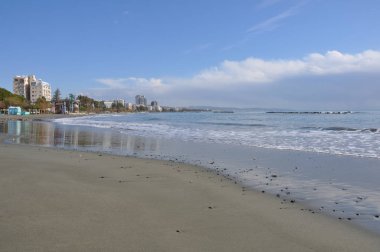 Kıbrıs'ta güzel Limasol Beach