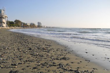 Kıbrıs'ta güzel Limasol Beach
