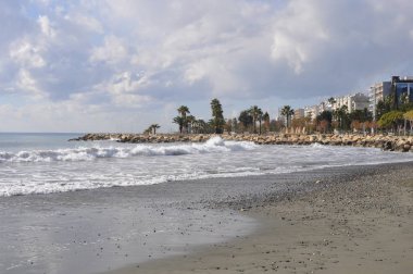 Kıbrıs'ta güzel Limasol Beach