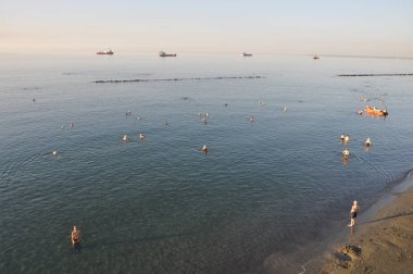 Kıbrıs'ta güzel Limasol Beach