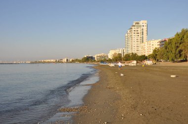 Kıbrıs'ta güzel Limasol Beach