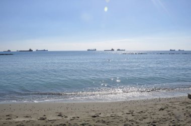 Kıbrıs'ta güzel Limasol Beach