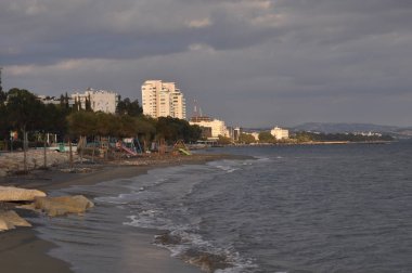 Kıbrıs'ta güzel Limasol Beach