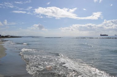 Kıbrıs'ta güzel Limasol Beach