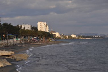 Kıbrıs'ta güzel Limasol Beach