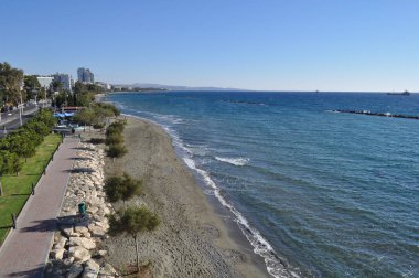 Kıbrıs'ta güzel Limasol Beach