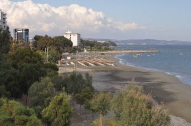 Kıbrıs'ta güzel Limasol Beach