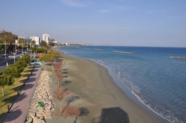 Kıbrıs'ta güzel Limasol Beach