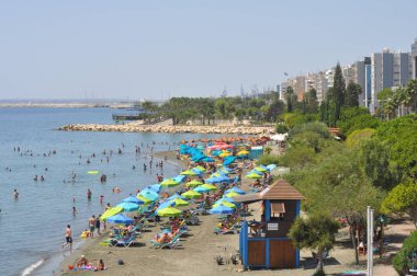 Kıbrıs'ta güzel Limasol Beach