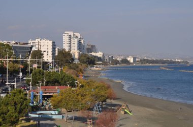 Kıbrıs'ta güzel Limasol Beach