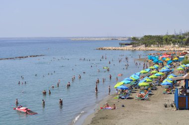 Kıbrıs'ta güzel Limasol Beach