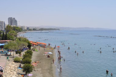 Kıbrıs'ta güzel Limasol Beach