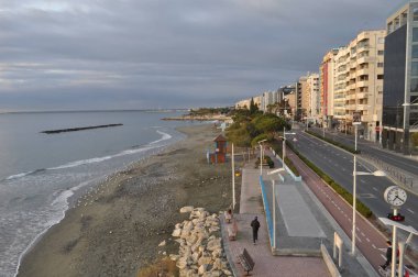 Kıbrıs'ta güzel Limasol Beach