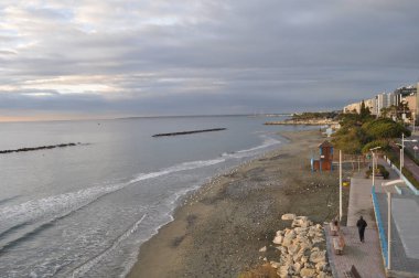 Kıbrıs'ta güzel Limasol Beach