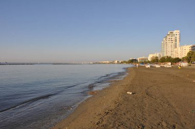 Kıbrıs'ta güzel Limasol Beach