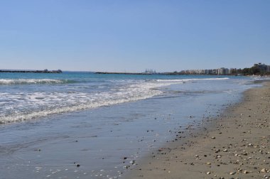 Kıbrıs'ta güzel Limasol Beach