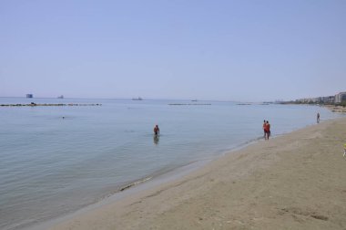 Kıbrıs'ta güzel Limasol Beach