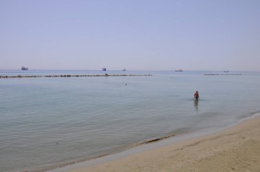 Kıbrıs'ta güzel Limasol Beach