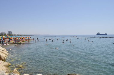 Kıbrıs'ta güzel Limasol Beach