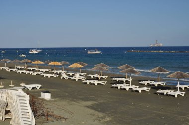 Kıbrıs'ta güzel Limasol Beach