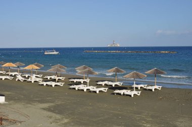 Kıbrıs'ta güzel Limasol Beach