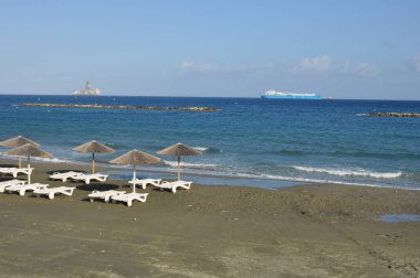 Kıbrıs'ta güzel Limasol Beach