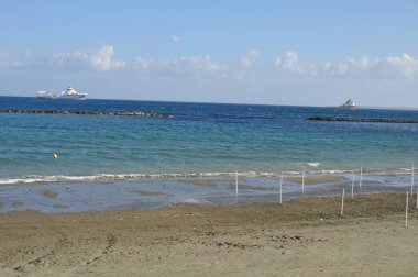 Kıbrıs'ta güzel Limasol Beach